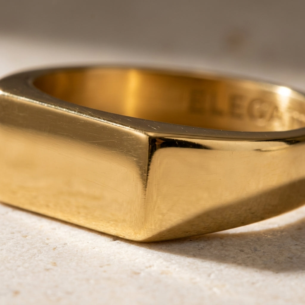 Anillo ELEGATTO Gold Signet