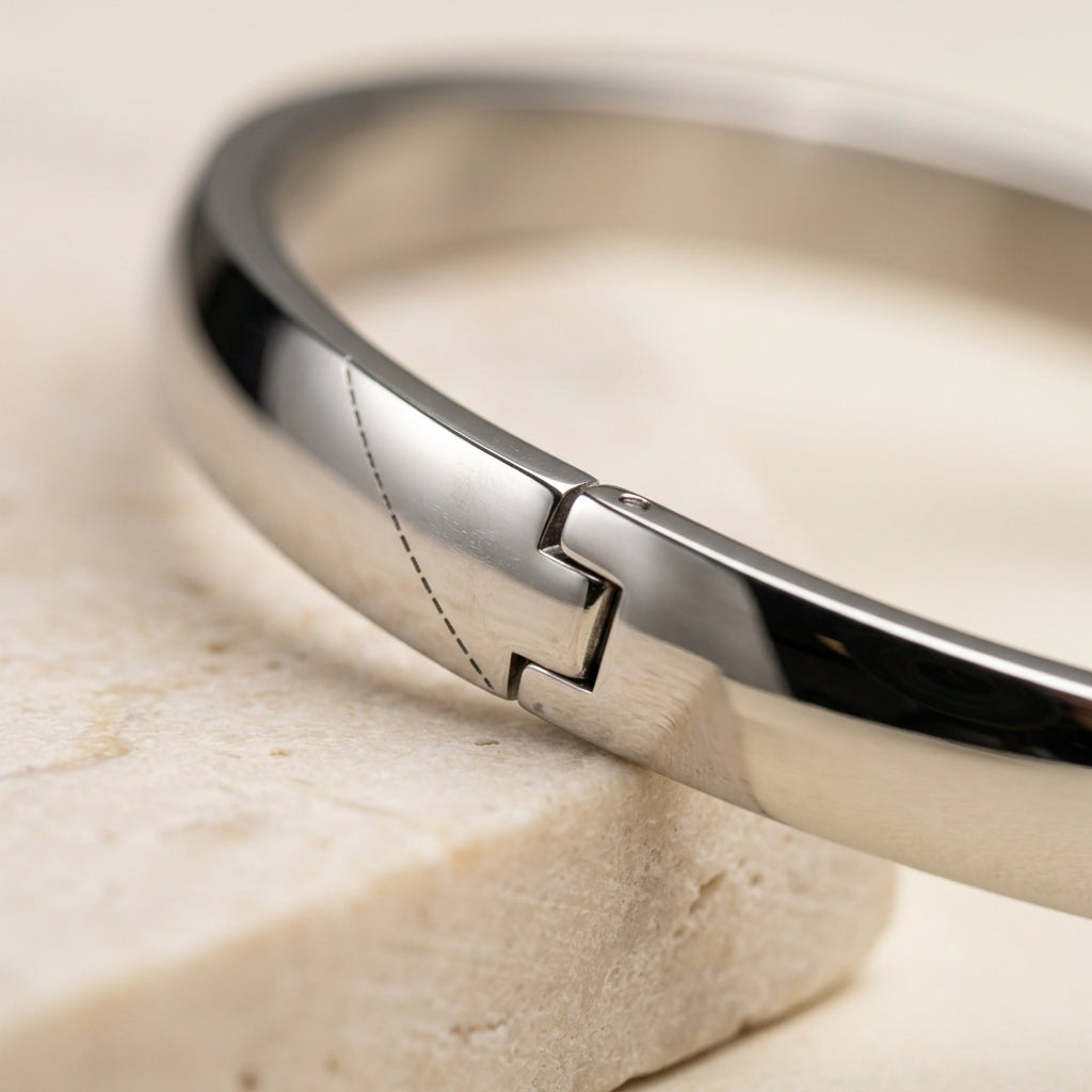Pulsera Bangle Pulida Plata