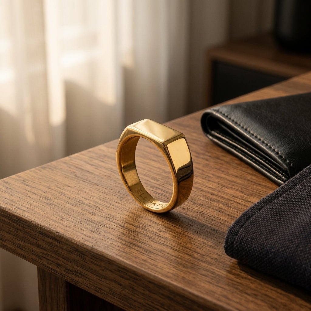 Anillo ELEGATTO Gold Signet