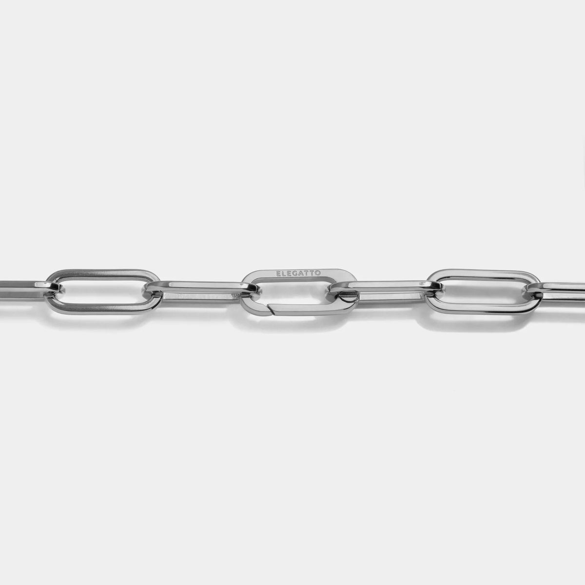 Collar Elegatto Tipo Clip en Acero Enchapado en Plata