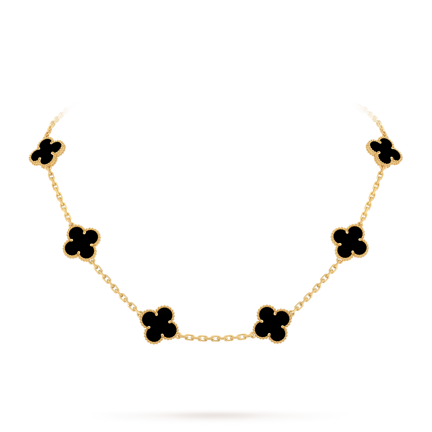 Collar Alhambra Negro Van Cleef Style